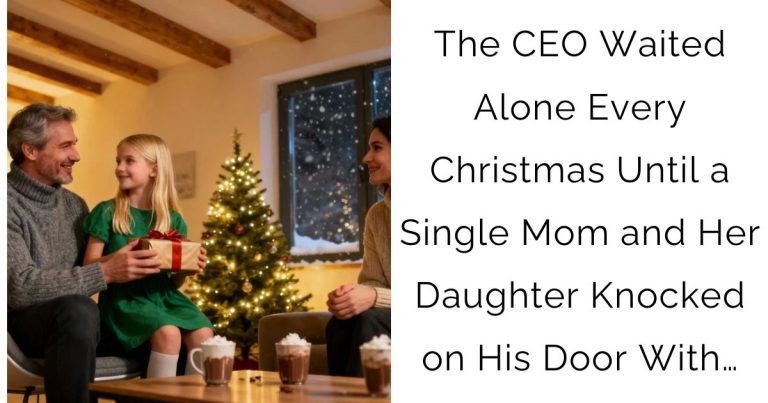The CEO Waited Alone Every Christmas—Until a Single Mom and Her Daughter Knocked on His Door With…