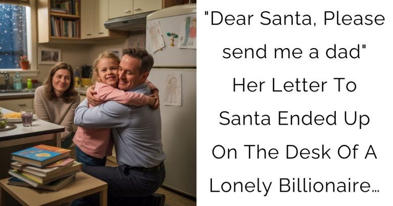 “Dear Santa, Please send me a dad”—Her Letter To Santa Ended Up On The Desk Of A Lonely Billionaire…