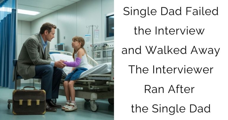 Single Dad Failed the Interview and Walked Away — The Interviewer Ran After the Single Dad