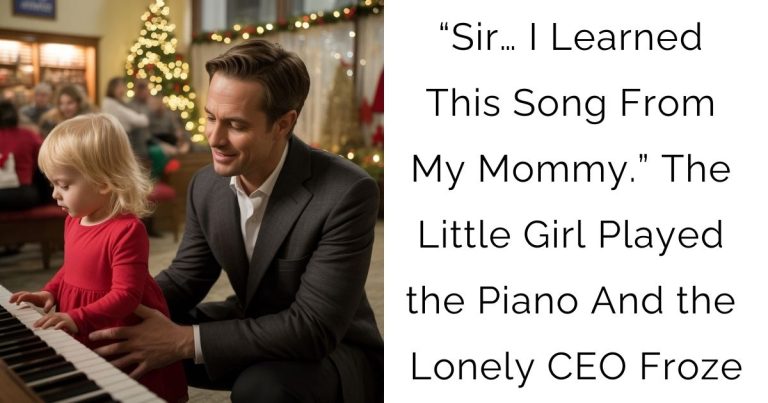 “Sir… I Learned This Song From My Mommy.” The Little Girl Played the Piano—And the Lonely CEO Froze