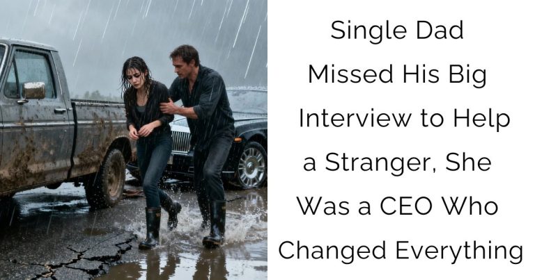 Single Dad Missed His Big Interview to Help a Stranger, She Was a CEO Who Changed Everything…