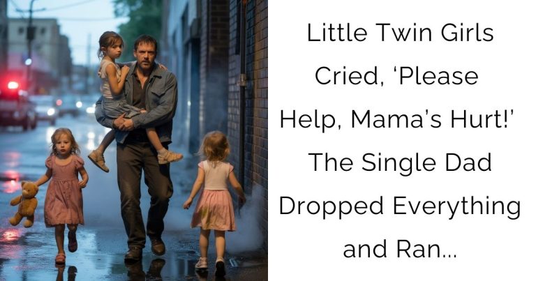 Little Twin Girls Cried, ‘Please Help, Mama’s Hurt!’ — The Single Dad Dropped Everything and Ran…