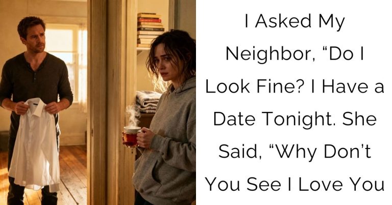 I Asked My Neighbor, “Do I Look Fine? I Have a Date Tonight. She Said, “Why Don’t You See I Love You