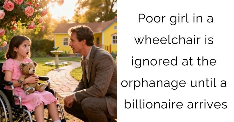 Poor girl in a wheelchair is ignored at the orphanage — until a billionaire arrives…