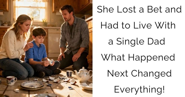 She Lost a Bet and Had to Live With a Single Dad — What Happened Next Changed Everything!