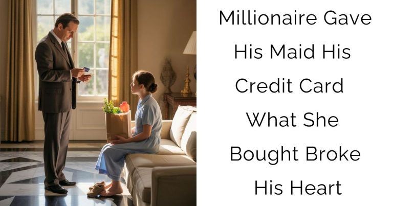 Millionaire Gave His Maid His Credit Card — What She Bought Broke His Heart