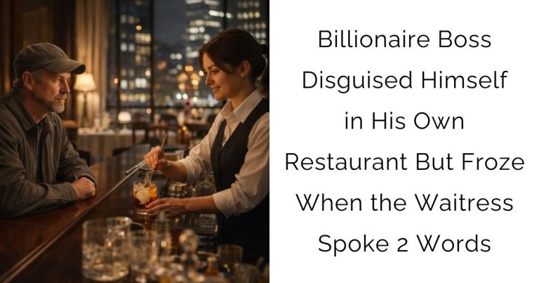 Billionaire Boss Disguised Himself in His Own Restaurant — But Froze When the Waitress Spoke 2 Words