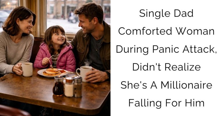 Single Dad Comforted Woman During Panic Attack, Didn’t Realize She’s A Millionaire Falling For Him