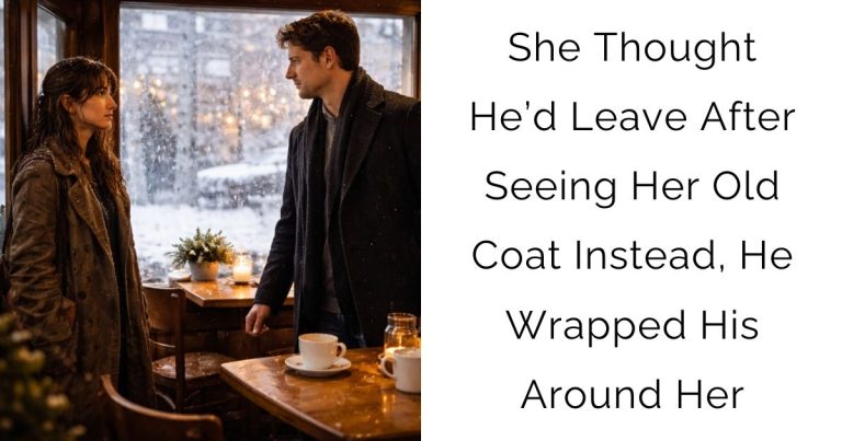 She Thought He’d Leave After Seeing Her Old Coat—Instead, He Wrapped His Around Her