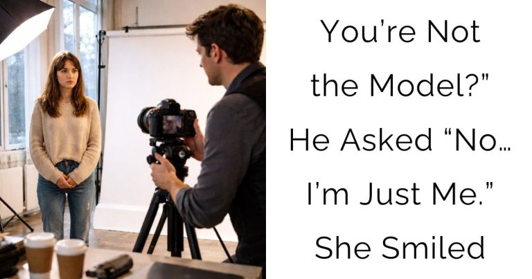 You’re Not the Model?”—He Asked—“No… I’m Just Me.”—She Smiled