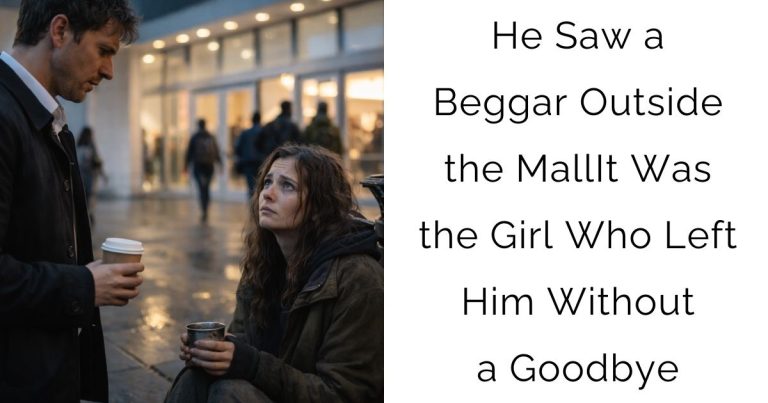 He Saw a Beggar Outside the Mall—It Was the Girl Who Left Him Without a Goodbye