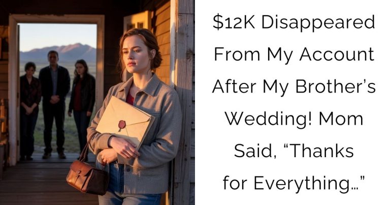 $12K Disappeared From My Account After My Brother’s Wedding! Mom Said, “Thanks for Everything…”