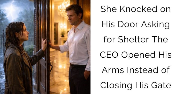 She Knocked on His Door Asking for Shelter—The CEO Opened His Arms Instead of Closing His Gate