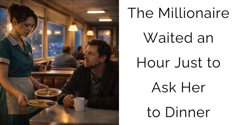 The Millionaire Waited an Hour—Just to Ask Her to Dinner