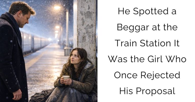 He Spotted a Beggar at the Train Station—It Was the Girl Who Once Rejected His Proposal
