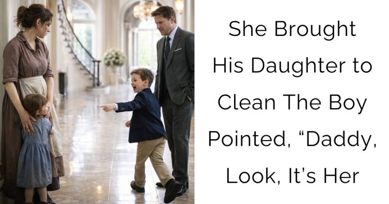 She Brought His Daughter to Clean — The Boy Pointed, “Daddy, Look, It’s Her