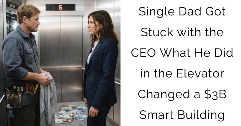Single Dad Got Stuck with the CEO — What He Did in the Elevator Changed a $3B Smart Building