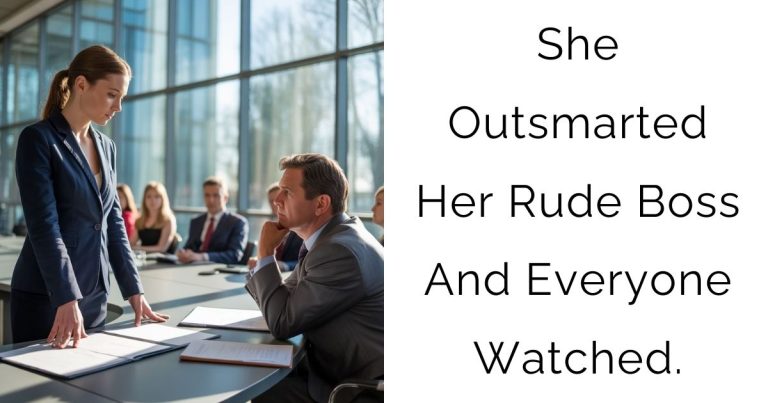 She Outsmarted Her Rude Boss – And Everyone Watched.
