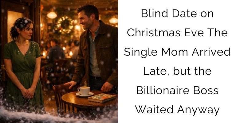 Blind Date on Christmas Eve — The Single Mom Arrived Late, but the Billionaire Boss Waited Anyway