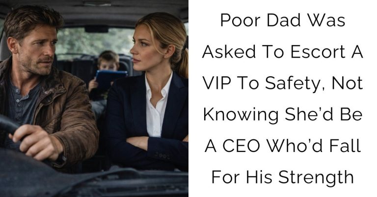 Poor Dad Was Asked To Escort A VIP To Safety, Not Knowing She’d Be A CEO Who’d Fall For His Strength
