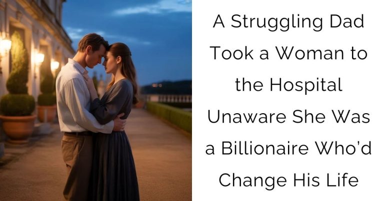 A Struggling Dad Took a Woman to the Hospital—Unaware She Was a Billionaire Who’d Change His Life