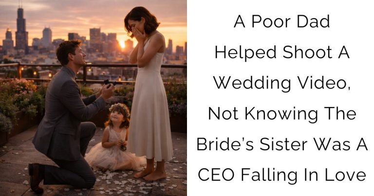 A Poor Dad Helped Shoot A Wedding Video, Not Knowing The Bride’s Sister Was A CEO Falling In Love