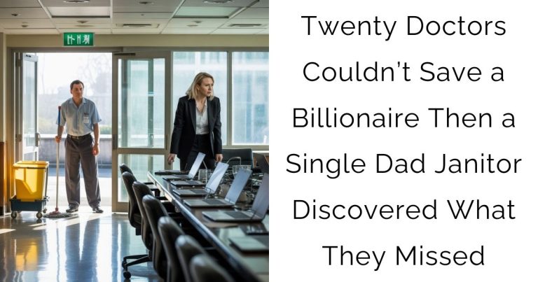Twenty Doctors Couldn’t Save a Billionaire — Then a Single Dad Janitor Discovered What They Missed