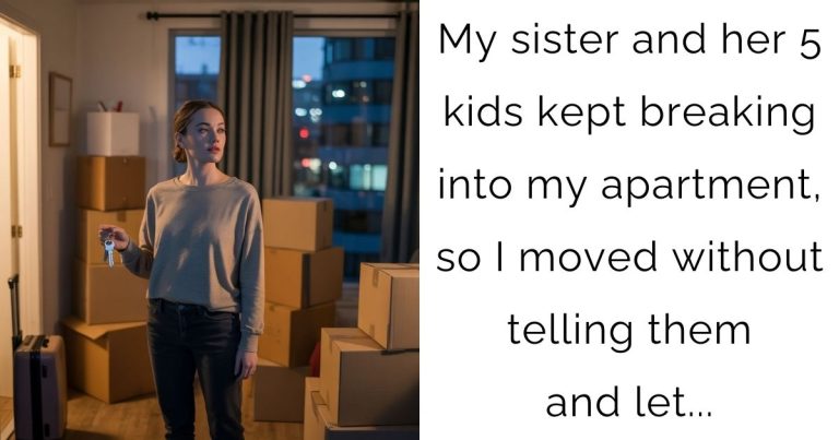 My sister and her 5 kids kept breaking into my apartment, so I moved without telling them and let…