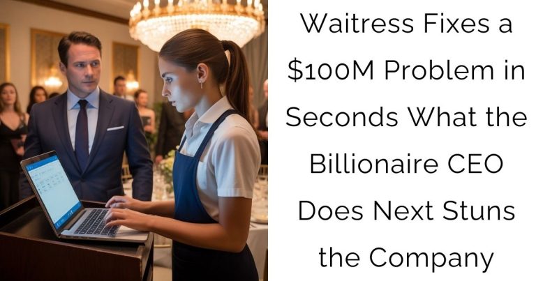 Waitress Fixes a $100M Problem in Seconds — What the Billionaire CEO Does Next Stuns the Company