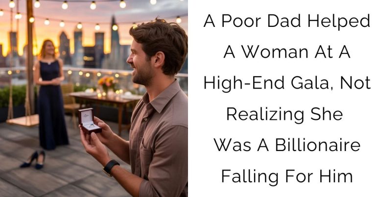 A Poor Dad Helped A Woman At A High-End Gala, Not Realizing She Was A Billionaire Falling For Him