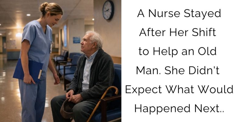 A Nurse Stayed After Her Shift to Help an Old Man. She Didn’t Expect What Would Happened Next..