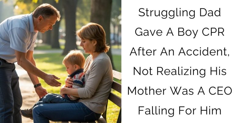 Struggling Dad Gave A Boy CPR After An Accident, Not Realizing His Mother Was A CEO Falling For Him