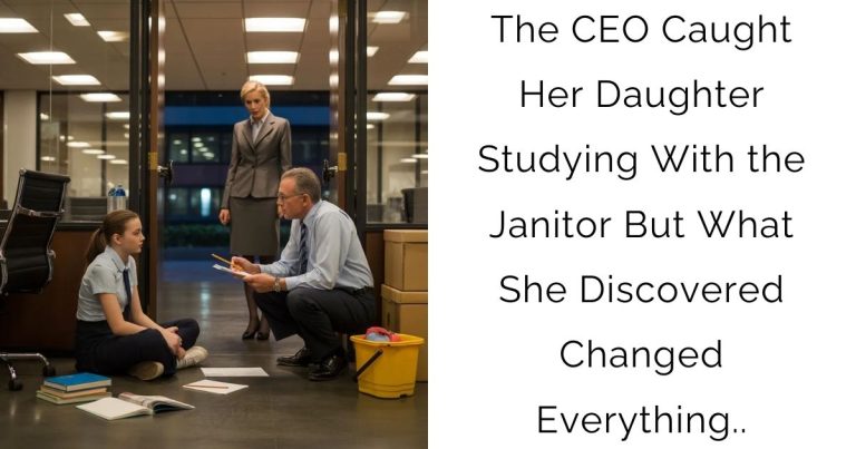 The CEO Caught Her Daughter Studying With the Janitor — But What She Discovered Changed Everything..