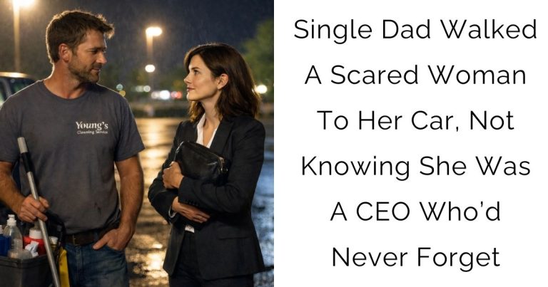 Single Dad Walked A Scared Woman To Her Car, Not Knowing She Was A CEO Who’d Never Forget