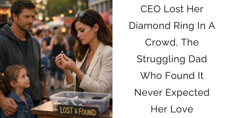 CEO Lost Her Diamond Ring In A Crowd, The Struggling Dad Who Found It Never Expected Her Love