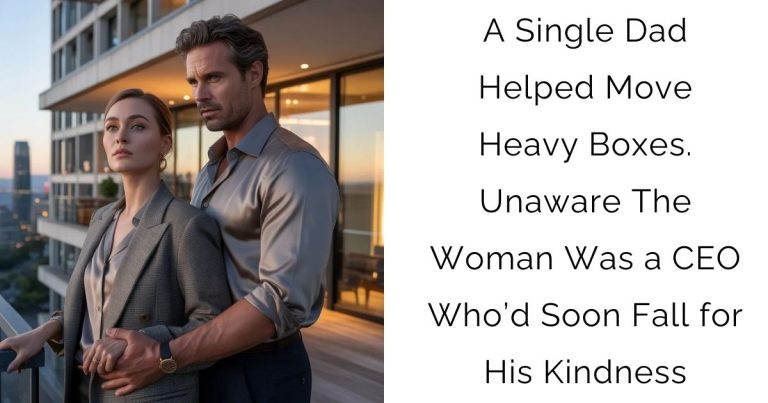 A Single Dad Helped Move Heavy Boxes. Unaware The Woman Was a CEO Who’d Soon Fall for His Kindness