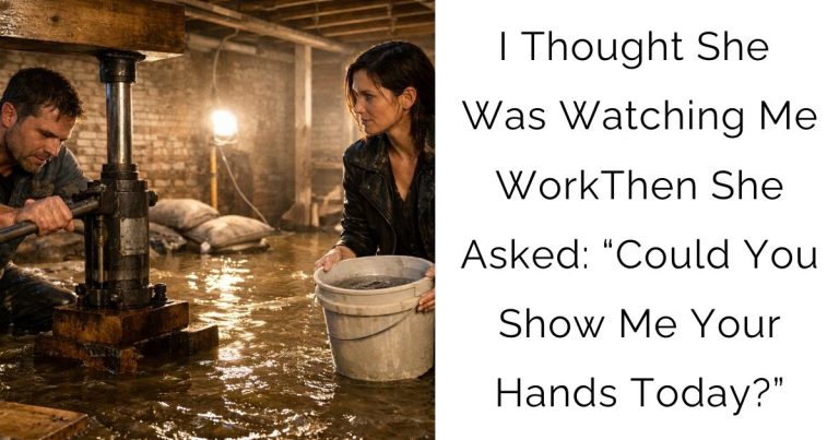 I Thought She Was Watching Me Work—Then She Asked: “Could You Show Me Your Hands Today?”