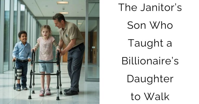 The Janitor’s Son Who Taught a Billionaire’s Daughter to Walk