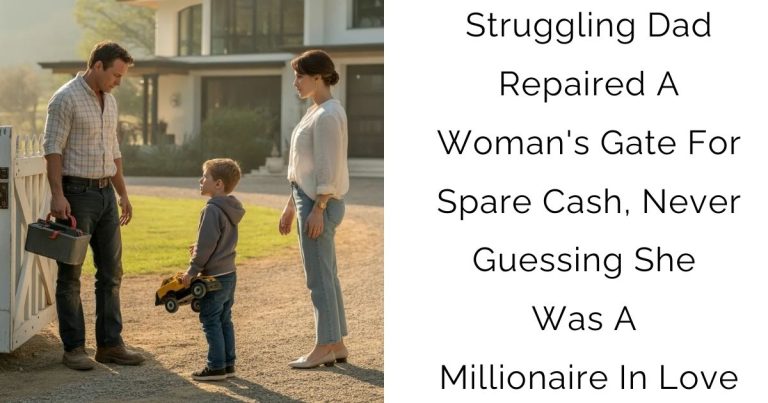 Struggling Dad Repaired A Woman’s Gate For Spare Cash, Never Guessing She Was A Millionaire In Love