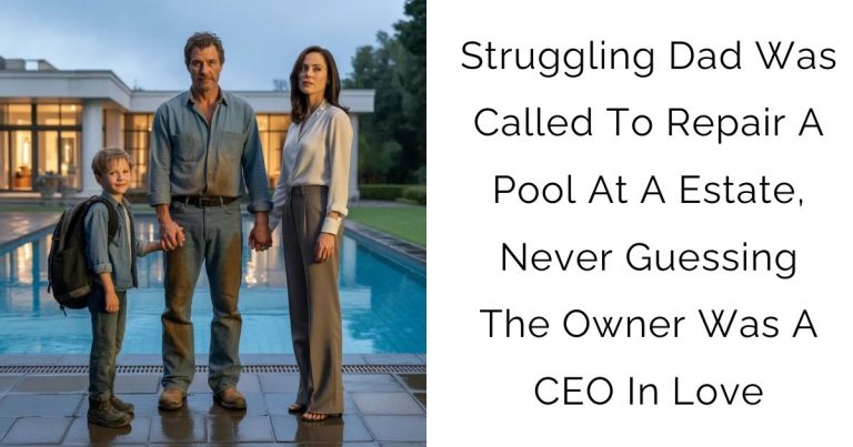 Struggling Dad Was Called To Repair A Pool At A Estate, Never Guessing The Owner Was A CEO In Love