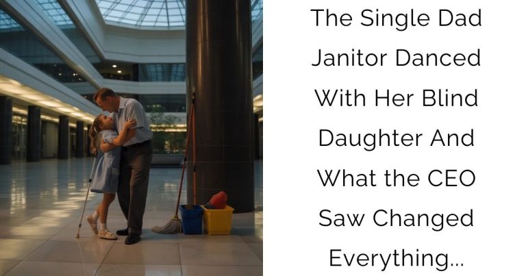 The Single Dad Janitor Danced With Her Blind Daughter — And What the CEO Saw Changed Everything…