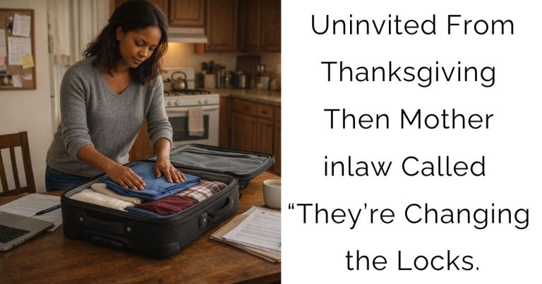 Uninvited From Thanksgiving—Then Mother inlaw Called: “They’re Changing the Locks.