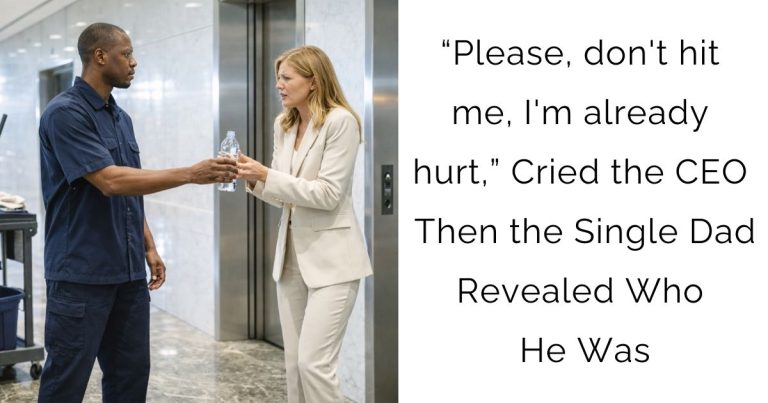 “Please, don’t hit me, I’m already hurt,” Cried the CEO — Then the Single Dad Revealed Who He Was