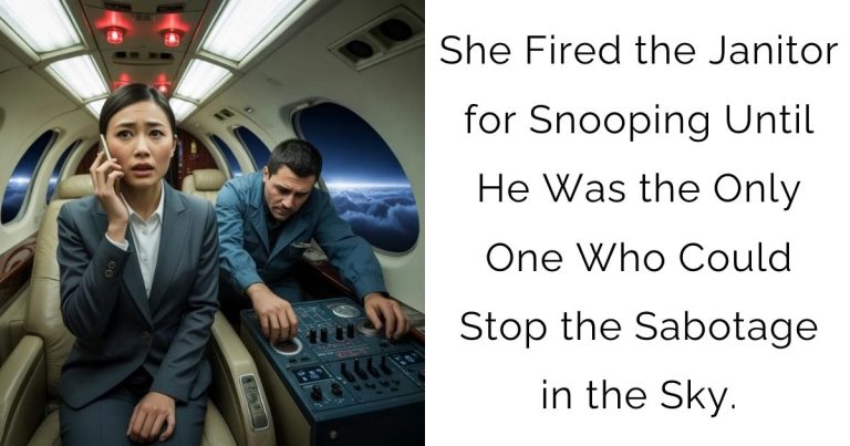 She Fired the Janitor for Snooping—Until He Was the Only One Who Could Stop the Sabotage in the Sky.