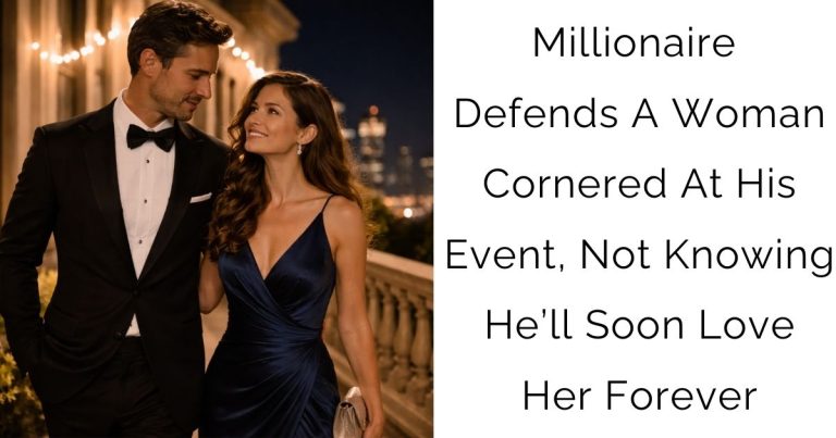Millionaire Defends A Woman Cornered At His Event, Not Knowing He’ll Soon Love Her Forever