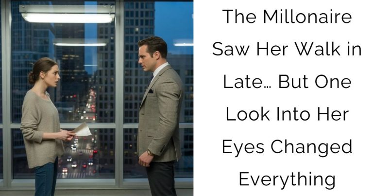The Millonaire Saw Her Walk in Late… But One Look Into Her Eyes Changed Everything