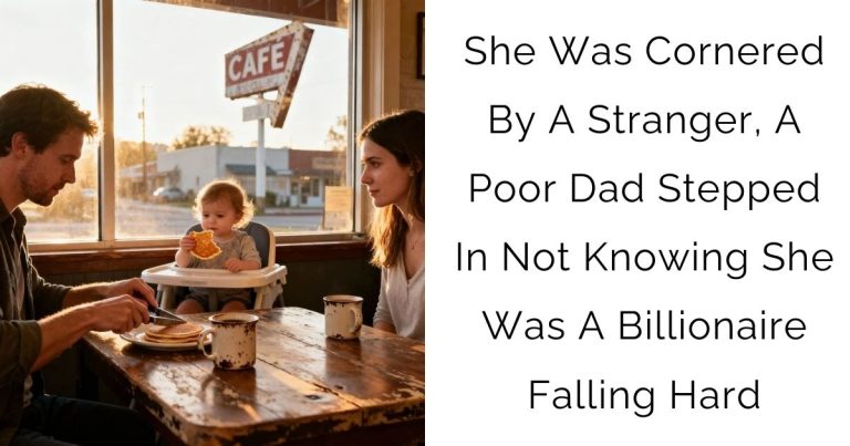 She Was Cornered By A Stranger, A Poor Dad Stepped In Not Knowing She Was A Billionaire Falling Hard