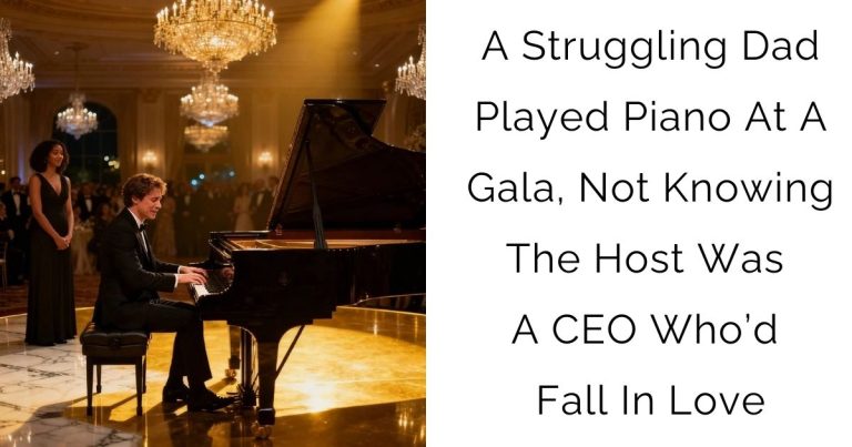 A Struggling Dad Played Piano At A Gala, Not Knowing The Host Was A CEO Who’d Fall In Love