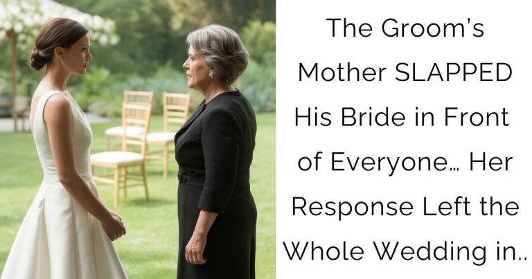 The Groom’s Mother SLAPPED His Bride in Front of Everyone… Her Response Left the Whole Wedding in..