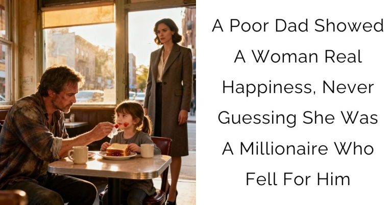 A Poor Dad Showed A Woman Real Happiness, Never Guessing She Was A Millionaire Who Fell For Him